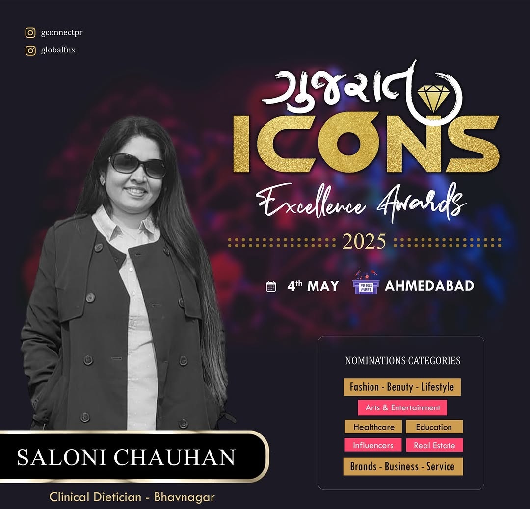 Dietician Saloni Chauhan to Feature in Gujarat First’s Exclusive Interview Series by Gujarat Icons
